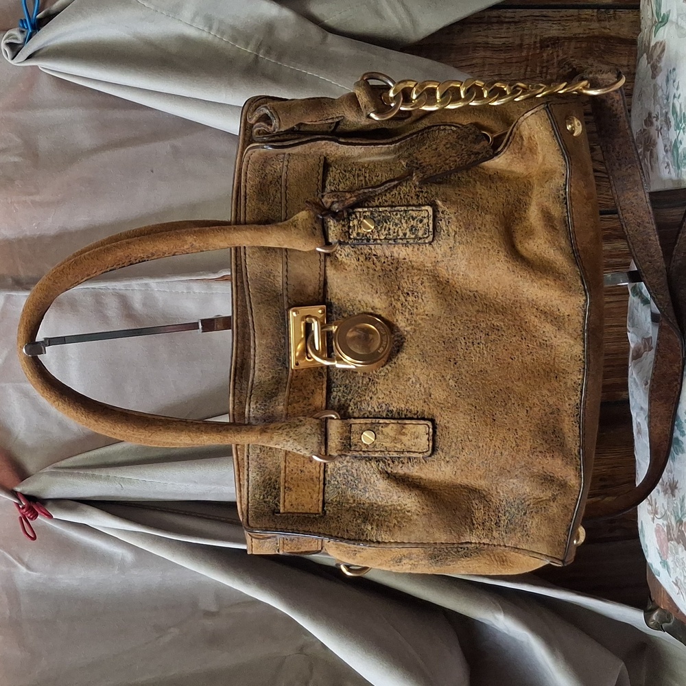 Michael Kors Distressed Satchel Handbag
